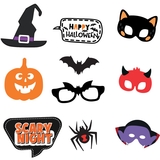 Набор аксессуаров Yes! Fun Halloween для фотосессии, 10 шт. (801188) - Pampik