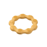 Прорізувач для зубів BabyOno Кільце, силіконовий, жовтий (825/01) - Pampik