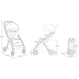 Прогулянкова коляска Lionelo Julie One Black Gold, чорна (LO-JULIE ONE BLACK GOLD) - Pampik - 12