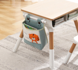 Комплект Poppet Столик Мультивуд 3 в 1 + Стілець + Подушка на стілець + Набір фломастерів (PP-010-G) - Pampik - 9