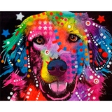 Алмазна мозаїка Santi Райдужний собака, 40х50 см (954173) - Pampik