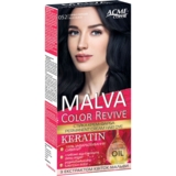 Стійка крем-фарба для волосся Malva Color Revive відтінок 52, синьо-чорний, 103 мл - Pampik