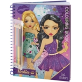 Розмальовка Besties А4 з наклейками та олівцями (961002) - Pampik