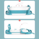 Ванночка El Camino ME 1106 T-control з термометром і зливом, 87 см, блакитна (26041) - Pampik - 7