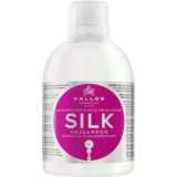 Шампунь для волос Kallos Cosmetics KJMN Silk с протеинами шелка, 1 л - Pampik