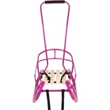 Санки Vitan Експрес зі спинкою та ручкою фуксiя (7315) - Pampik - 2