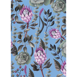 Книга записная Axent Bloom A5, в клеточку, 96 листов, голубая (8456-2-A) - Pampik