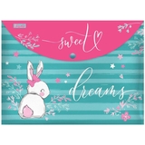 Папка-конверт 1 Вересня Bunny, А4, з кнопкою (491918) - Pampik
