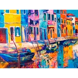 Алмазна мозаїка Santi Райдужна Венеція, 30х40 см (954302) - Pampik