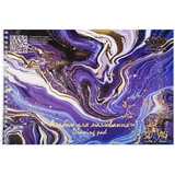 Альбом для малювання Zibi Kids Line Marbles А4 30 аркушів блакитний (ZB.1451-14) - Pampik