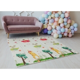 Дитячий термокилимок Poppet Веселкові єдинороги та Зоольотчики двосторонній складний 150х180x1 см (PP013-150) - Pampik - 10