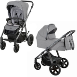 Універсальна коляска 2 в 1 Espiro Husky XL 2022 207, сріблясто-сіра (205088) - Pampik