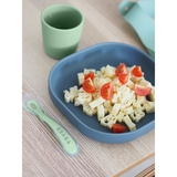 Силіконова тарілка на присосці Beaba Silicone Suction Plate, сіра (913550) - Pampik - 7