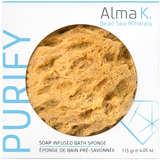 Мочалка для душу з милом Alma K Soap Infused Bath Sponge, 115 г (107168) - Pampik