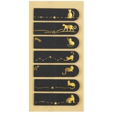 Паперові закладки ZiBi Kids Line Black із клейким шаром 45x12 мм 150 шт. (ZB.15100) - Pampik