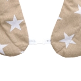 Грілка-компрес без коміру Ideia Зірка, із зерном пшениці, 46x44x24 см, сірий із бежевим (8-30290) - Pampik - 2