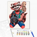 Картина за номерами ArtCraft Грут та Ракета 40x50 см (16004-AC) - Pampik - 3