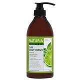 Гель для душу Naturia Pure Body Wash Wild Mint & Lime М'ята та лайм, 750 мл - Pampik