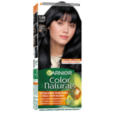 Стійка крем-фарба для волосся Garnier Color Naturals відтінок 1.10 чорне вугілля інтенсивне живлення, 112 мл - Pampik