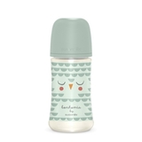 Пляшечка для годування Suavinex Bonhomia, фізіологічна соска, середній потік, 270 мл, зелена (307835) - Pampik