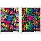 Колледж-блок Student Граффити, А4+, в клеточку, спираль, 80 листов (A4-080-6514K) - Pampik - 2