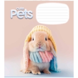 Набор тетрадей Школярик Cute pets ВД-лак, в линию, 12 листов, 30 шт. (012-3253L) - Pampik