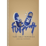 Тетрадь для записей Student Кроссовки, А5, в клеточку, спираль, 96 листов (A5-SC-096-6102K) - Pampik