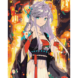 Картина за номерами ArtCraft Гейша з району Гіон 40x50 см (10329-AC) - Pampik