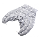 Грілка-компрес з коміром Ideia Корона, із зерном пшениці, 46x44x24 см, сірий (8-30289) - Pampik