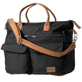 Сумка для мамы Teutonia Urban Black, черно-коричневая - Pampik