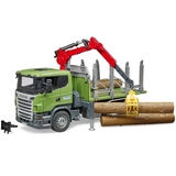 Трактор Bruder лесовоз Scania с краном и бревнами, 1:16 (03524) - Pampik - 2