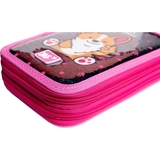 Пенал жесткий Yes HP-01 Puppy, 13х21х4 см, черный с розовым (533344) - Pampik - 5