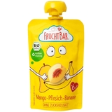Фруктове пюре FruchtBar Манго, персик і банан, 100 г - Pampik