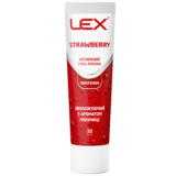 Интимный гель-смазка Lex Strawberry увлажняющий, с ароматом клубники, 30 мл - Pampik