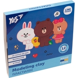 Пластилин Yes Line Friends, 12 цветов, 240 г (540621) - Pampik