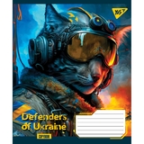 Зошит загальний Yes Defenders of Ukraine, А5, в лінію, 18 аркушів (766346) - Pampik