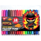 Фломастеры Yes Ninja, 18 цветов (650532) - Pampik