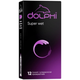 Презервативы латексные Dolphi Super Wet, ультратонкие, с дополнительной смазкой, 12 шт. - Pampik