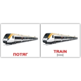 Набір карток Вундеркінд з пелюшок Транспорт/Transport, укр.-англ. мова, 40 шт. - Pampik - 2