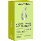 Крем для лица обличчя нічний + маска Viva Oliva Mezo Peptides+Hyaluron Night Cream + Mask Active Nutrition 75 мл (6870) - Pampik - 2