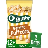 Дитячі фруктові снеки Organix Banana Puffcorn органічні 10 г - Pampik