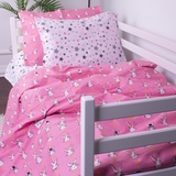 Підковдра на блискавці MirSon Kids Time 17-0528 Bunnies pink, бязь, 210х143 см, рожева - Pampik