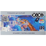 Пастель масляна художня ZiBi ART Line 12 кольорів (ZB.2491) - Pampik