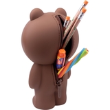 Пенал-подставка Yes SL-03 Line Friends, 18,5х9,5х8 см, коричневый (533372) - Pampik - 3