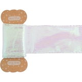 Лента декоративная упаковочная Yes! Fun 6х200 см полупрозрачная голографическая белая (750324) - Pampik