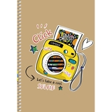 Тетрадь для записей Student Фотокамера, А5, без линовки, спираль, 96 листов (A5-SC-096-6115) - Pampik