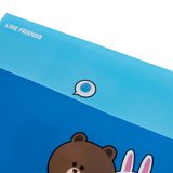 Папка-конверт Yes Line Friends, A4, з кнопкою (492080) - Pampik - 2