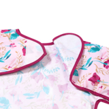 Нагрудник з довгим рукавом BabyOno Квіточки, від 2 років, 85x42 см (1476/01) - Pampik - 2