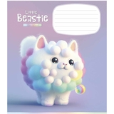 Зошит учнівський Школярик Little beasties, у клітинку, 12 аркушів, ВД-лак, 30 шт. (012-3248K) - Pampik - 3