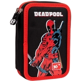 Пенал жесткий Yes HP-01 Marvel Deadpool, 13х21х4 см, черный с красным (533128) - Pampik